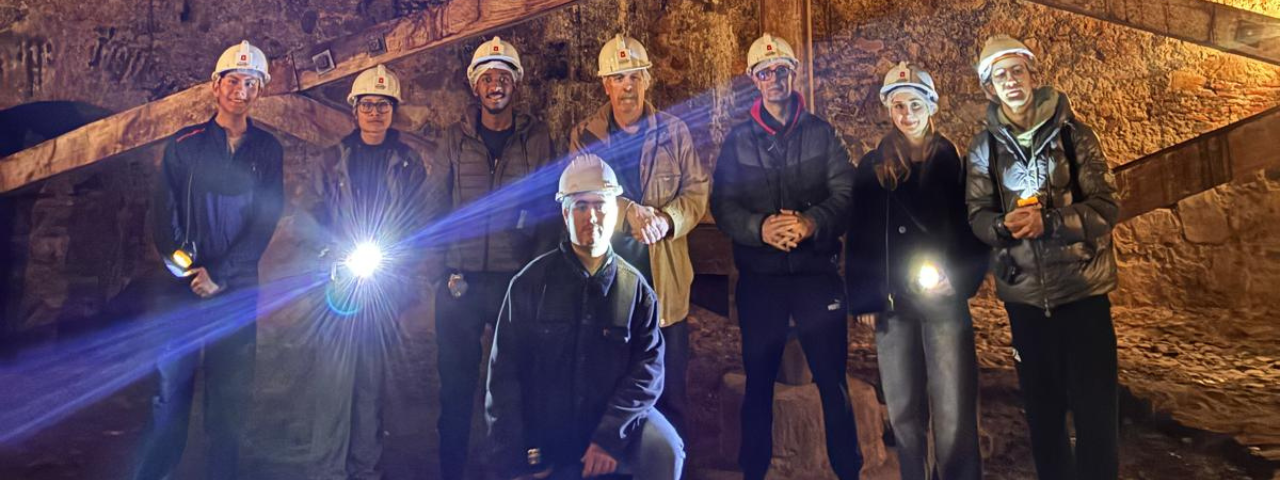 Visita educativa de alumnos de Yacimientos Minerales a la histórica Mina de Almadén
